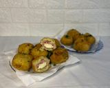 Foto del paso 7 de la receta: Bombas de papa con jamón y queso 🥔