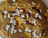 A picture of step 3 of मूंग दाल हलवा । moong dal halwa recipe.