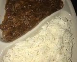 A picture of step 7 of White Rice and Mongolian Beef.