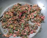 A picture of step 5 of Red Amaranths (Chaulai ka Saag).