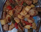 A picture of step 2 of Spicy chicken skewers with white sauce😋.