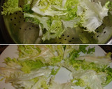 Foto del paso 1 de la receta: Ensalada tibia de escarola y lentejas con jamón