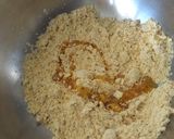A picture of step 2 of Gujarati fafda with besan chutney.