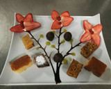 Foto del paso 1 de la receta: Brocheta de chocolate y fruta con higos