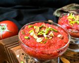 A picture of step 4 of Shahjahani Meetha (Tomato Halwa - Hyderabadi style).