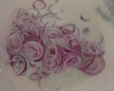 A picture of step 3 of French fried onions.