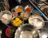 A picture of step 1 of Khichdi Thepla.