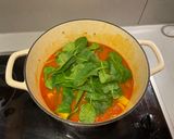 A picture of step 9 of Rishna's Kheema.