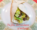 Foto del paso 4 de la receta: Fajita de carne de cordero y lechuga