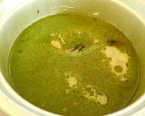 A picture of step 4 of Pudina rice (mint pilaf).