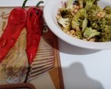 Pas rețetă Salată de broccoli cu năut și ardei copți 1 fotografie