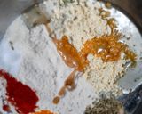 A picture of step 3 of Masala saunf puri.