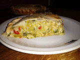 Tarta de pollo y vegetales