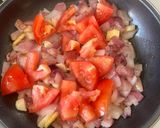 A picture of step 2 of Paneer Kolhapuri.