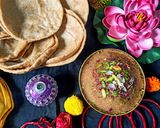 A picture of step 13 of Halwa Poori.