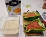 Foto del paso 3 de la receta Barcas de Pollo en Pimiento Verde Asadas al aroma de Kebab con Tomate Confitado