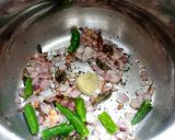 A picture of step 2 of Quinoa khichadi.
