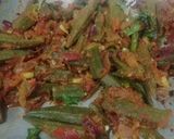 A picture of step 6 of Masaledar Bhindi.