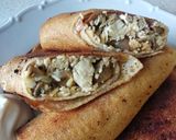 Фото кроку 6 до Блины с курицей и грибами (Жюльен).