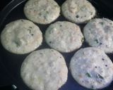 A picture of step 2 of Rava Masala Paniyaram.