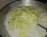 Sawi wortel lemak putih langkah memasak 2 foto