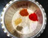 A picture of step 1 of Bedmi Puri.