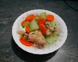 Hình bước làm 5 của món Canh gà nấu đậu hũ & rau củ