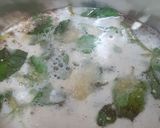A picture of step 2 of Bran Flour Kadha (Soup).