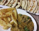 A picture of step 6 of Flat Bread/naan.