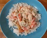 Krémes csirkés fajitas recept fázis 5 fotója