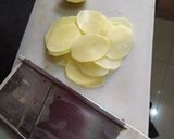 A picture of step 1 of Crispy Potato Wafers.