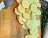Foto del paso 1 de la receta: Filet merluza con crema y papas!!