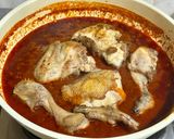 Foto langkah ke 7 dari resep Nasi Kuning Banjar dengan Ayam Telur Bumbu Habang.