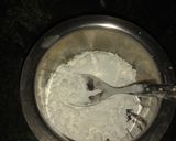 A picture of step 4 of Kesar-Pista ice cream for contest.