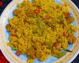 A picture of step 3 of Soyabean Pulao.