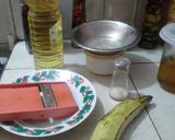 Foto del paso 1 de la receta: Chips crocantes de plátano verde con ajo