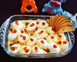 A picture of step 5 of Snow Ball Custard Pudding.