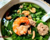 Hình bước làm 2 của món Canh cải xanh tôm thịt