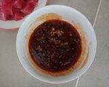 Hình bước làm 1 của món Cá Tuna phô mai sốt cay