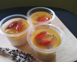 Foto langkah ke 4 dari resep Puding Susu Buah Kuah Jeruk Anti Gagal.