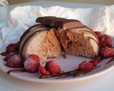 Une image de l'étape 6 de Pudding chocolat framboise.