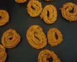 A picture of step 5 of Non fried besan patra chakli.