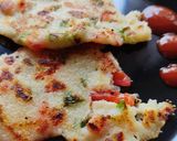 A picture of step 7 of Vegetable rava chilla.