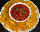 A picture of step 1 of Strawberry 🍓 Salsa (FreshFruity, Quick & Easy).