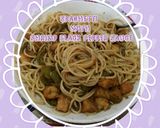 Foto langkah ke 6 dari resep Spaghetti Saus Udang Lada Hitam.