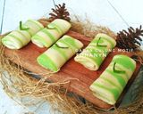 Foto langkah ke 6 dari resep Dadar Gulung Motif.