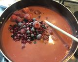 Gyors pudingos, vegyes gyümölcsleves recept fázis 5 fotója