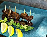 A picture of step 2 of Beef Boti Shots.