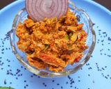 A picture of step 4 of Raw Mango pachadi.