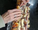 Foto del paso 3 de la receta: Arrollados de berenjena con salsa exprés rosada